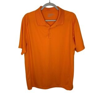 Nike Golf Tour Performance Dri-FIT Orange Polo Shirt Men's L